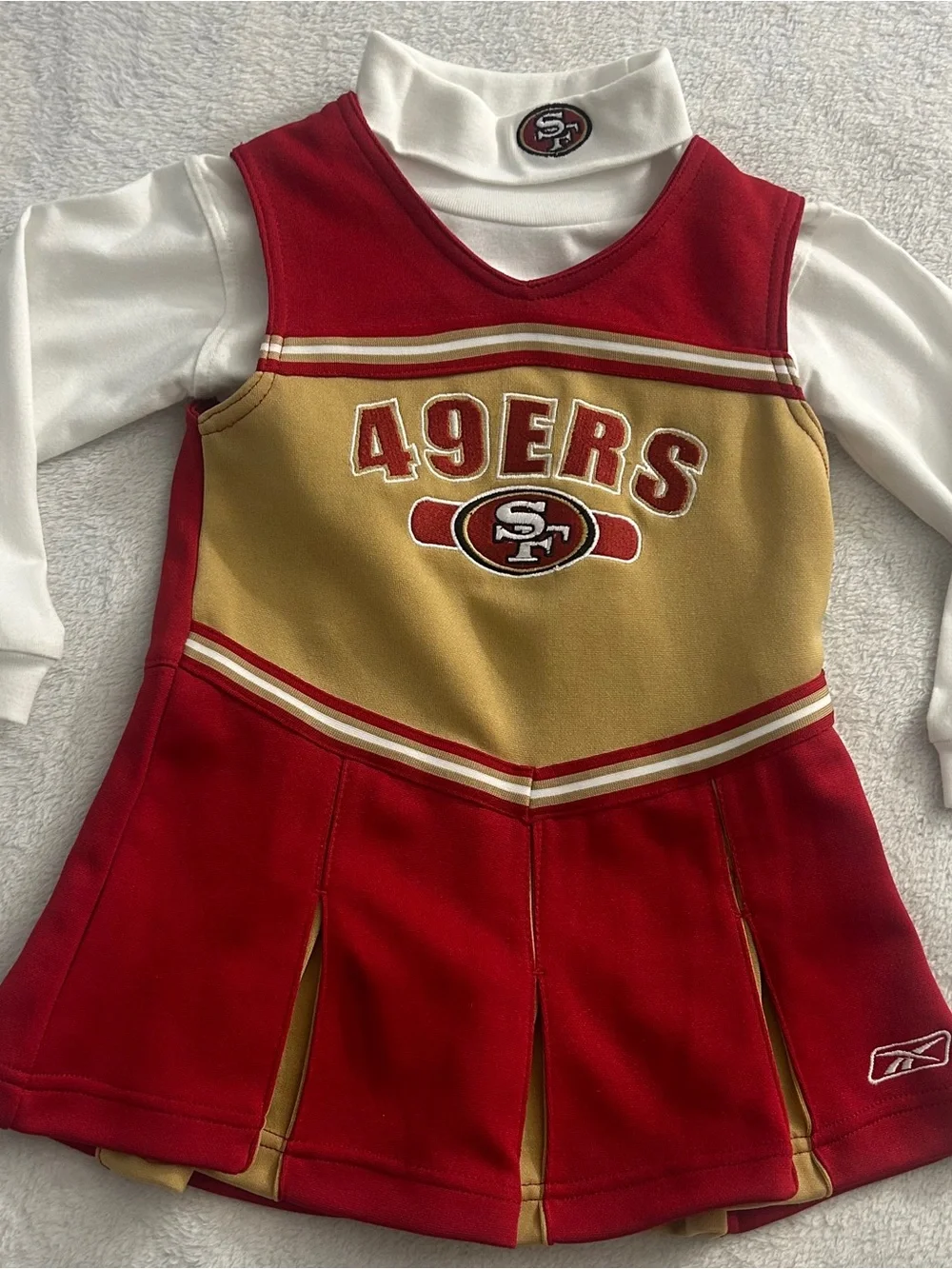 San Francisco 49ers Vintage Y2K Toddler Girls Sz 3T Cheerleader Outfit